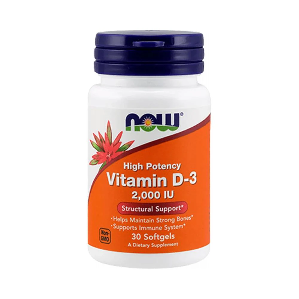 NOW FOODS VITAMIN D3 2000IU - Image 2