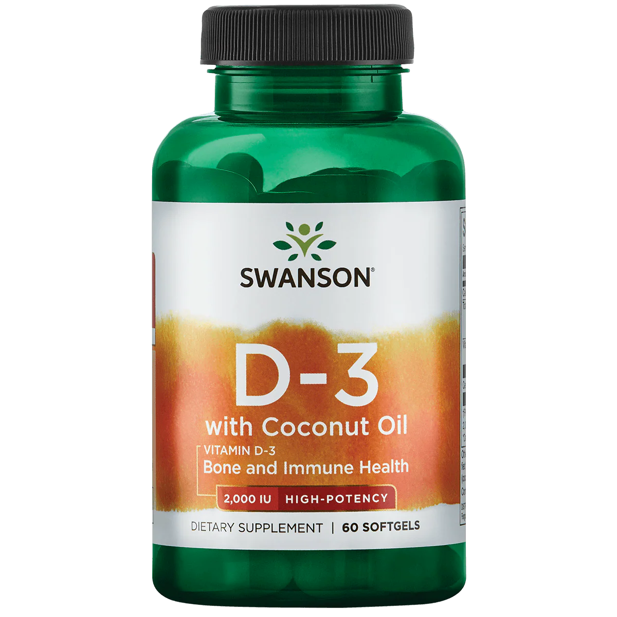 Ultra Vitamine D-3 2000iu W/Coconut Oil - Image 2